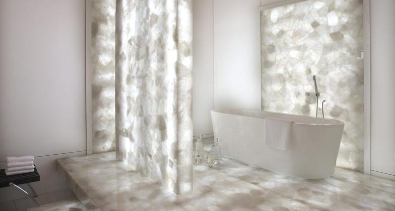 8141 White Quartz - quartz bathroom countertops - Caesarstone