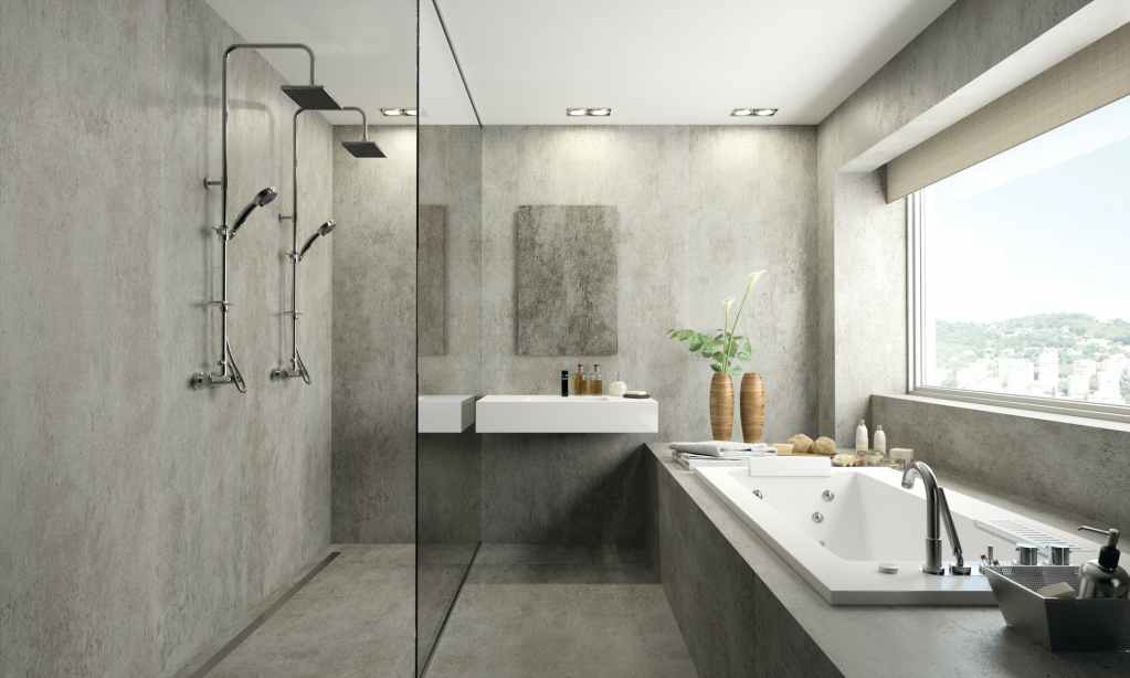 Dekton - Grout Free Bathroom porcelain sheets